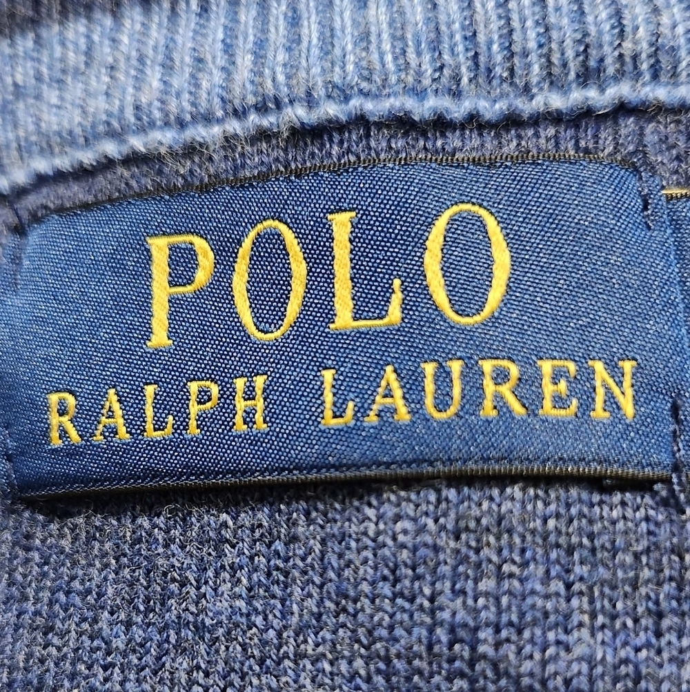 Ralph Lauren Men's Vibrant Blue Crewneck Sweater - Picture 6 of 9